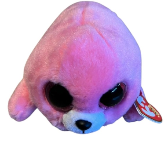 Ty Inc - Beanie Boos - Pierre the Pink Seal - 6" - Picture 1 of 2